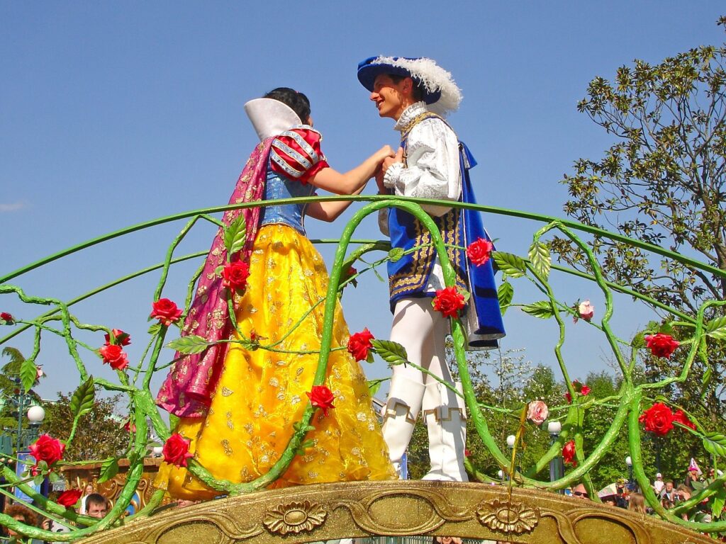 カラフルなディズニーランドのイメージ
