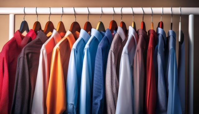 カラフルな洋服のイメージ